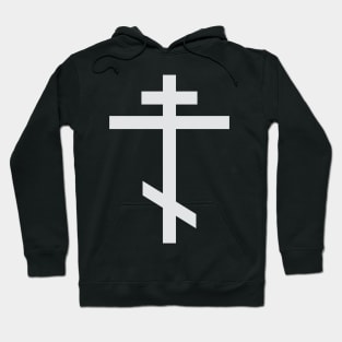 Orthodox cross (silver) Hoodie